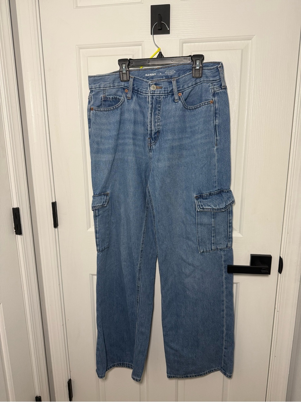 Old Navy Light Blue skyhigh Wide Leg Cargo Jeans